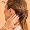 image:imageTELETIES  Snap Clip  SnagFree Design  Hair Clip Barrette for Women amp Girls  Gentle Yet Secure Hold  Smooth Finish  For All Hair Types amp Textures  One Size 175  6 Count  BronzeBrown