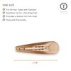 image:imageTELETIES  Snap Clip  SnagFree Design  Hair Clip Barrette for Women amp Girls  Gentle Yet Secure Hold  Smooth Finish  For All Hair Types amp Textures  One Size 175  6 Count  BronzeBronze