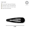 image:imageTELETIES  Snap Clip  SnagFree Design  Hair Clip Barrette for Women amp Girls  Gentle Yet Secure Hold  Smooth Finish  For All Hair Types amp Textures  One Size 175  6 Count  BronzeJet Black