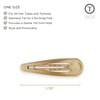image:imageTELETIES  Snap Clip  SnagFree Design  Hair Clip Barrette for Women amp Girls  Gentle Yet Secure Hold  Smooth Finish  For All Hair Types amp Textures  One Size 175  6 Count  BronzeGold