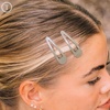 image:imageTELETIES  Snap Clip  SnagFree Design  Hair Clip Barrette for Women amp Girls  Gentle Yet Secure Hold  Smooth Finish  For All Hair Types amp Textures  175 Size  6 Count Sage It Aint SoSage It Aint So