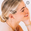 image:imageTELETIES  Snap Clip  SnagFree Design  Hair Clip Barrette for Women amp Girls  Gentle Yet Secure Hold  Smooth Finish  For All Hair Types amp Textures  One Size 175  6 Count  BronzeBrown