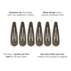 image:imageTELETIES  Snap Clip  SnagFree Design  Hair Clip Barrette for Women amp Girls  Gentle Yet Secure Hold  Smooth Finish  For All Hair Types amp Textures  175 Size  6 Count Sage It Aint SoSage It Aint So
