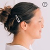 image:imageTELETIES  Snap Clip  SnagFree Design  Hair Clip Barrette for Women amp Girls  Gentle Yet Secure Hold  Smooth Finish  For All Hair Types amp Textures  One Size 175  6 Count  BronzeSilver