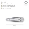 image:imageTELETIES  Snap Clip  SnagFree Design  Hair Clip Barrette for Women amp Girls  Gentle Yet Secure Hold  Smooth Finish  For All Hair Types amp Textures  One Size 175  6 Count  BronzeSilver