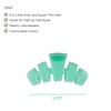 image:imageTELETIES  Tiny Classic Hair Clip For Super Thin Hair Little Kids Halfup Hairstyles  Strong Grip Bendable Teeth Comfortable Curved Design Mini Claw Clip  Spring SplashSpring Splash  Tiny