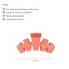 image:imageTELETIES  Tiny Classic Hair Clip For Super Thin Hair Little Kids Halfup Hairstyles  Strong Grip Bendable Teeth Comfortable Curved Design Mini Claw Clip  Spring SplashDreamsicle  Tiny