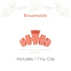image:imageTELETIES  Tiny Classic Hair Clip For Super Thin Hair Little Kids Halfup Hairstyles  Strong Grip Bendable Teeth Comfortable Curved Design Mini Claw Clip  Spring SplashDreamsicle  Tiny