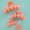 image:imageTELETIES  Tiny Classic Hair Clip For Super Thin Hair Little Kids Halfup Hairstyles  Strong Grip Bendable Teeth Comfortable Curved Design Mini Claw Clip  Spring SplashDreamsicle  Tiny