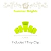 image:imageTELETIES  Tiny Hair Clip  For Super Thin Hair Little Kids Halfup Hairstyles  Strong Grip Bendable Teeth Comfortable Curved Design  For All Hair Textures  Summer SkySummer Brights