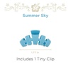 image:imageTELETIES  Tiny Hair Clip  For Super Thin Hair Little Kids Halfup Hairstyles  Strong Grip Bendable Teeth Comfortable Curved Design  For All Hair Textures  Summer SkySummer Sky