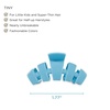 image:imageTELETIES  Tiny Hair Clip  For Super Thin Hair Little Kids Halfup Hairstyles  Strong Grip Bendable Teeth Comfortable Curved Design  For All Hair Textures  Summer SkySummer Sky