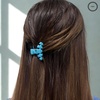image:imageTELETIES  Tiny Hair Clip  For Super Thin Hair Little Kids Halfup Hairstyles  Strong Grip Bendable Teeth Comfortable Curved Design  For All Hair Textures  Summer SkySummer Sky