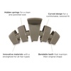 image:imageTELETIES  Tiny Hair Clip  For Super Thin Hair Little Kids Halfup Hairstyles  Strong Grip Bendable Teeth Comfortable Curved Design  Mini Claw Clip  For All Hair Textures  Sage It Aint SoSage It Aint So