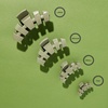 image:imageTELETIES  Tiny Hair Clip  For Super Thin Hair Little Kids Halfup Hairstyles  Strong Grip Bendable Teeth Comfortable Curved Design  Mini Claw Clip  For All Hair Textures  Sage It Aint SoSage It Aint So