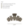 image:imageTELETIES  Tiny Hair Clip  For Super Thin Hair Little Kids Halfup Hairstyles  Strong Grip Bendable Teeth Comfortable Curved Design  Mini Claw Clip  For All Hair Textures  Sage It Aint SoSage It Aint So