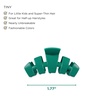 image:imageTELETIES  Tiny Hair Clip  For Super Thin Hair Little Kids Halfup Hairstyles Strong Grip Bendable Teeth Comfortable Curved Design Mini Claw Clip  For All Hair Textures Holiday  Fir Real