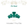 image:imageTELETIES  Tiny Hair Clip  For Super Thin Hair Little Kids Halfup Hairstyles Strong Grip Bendable Teeth Comfortable Curved Design Mini Claw Clip  For All Hair Textures Holiday  Fir Real