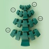 image:imageTELETIES  Tiny Hair Clip  For Super Thin Hair Little Kids Halfup Hairstyles Strong Grip Bendable Teeth Comfortable Curved Design Mini Claw Clip  For All Hair Textures Holiday  Fir Real
