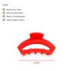 image:imageTELETIES  Tiny Open Claw Clip  Strong Grip Bendable Teeth Comfortable Open Cutout Design  Ideal for Thin Hair Kids Halfup Hairstyles  For All Hair Textures  Summer Accessory  CoralCoral