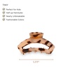 image:imageTELETIES  Tiny Open Hair Clip  For Super Thin Hair Little Kids Halfup Hairstyles  Strong Grip Bendable Teeth Open Cutout Design  Mini Claw Clip  For All Hair Textures  Coconut WhiteBlonde Tortoise