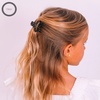 image:imageTELETIES  Tiny Open Hair Clip  For Super Thin Hair Little Kids Halfup Hairstyles  Strong Grip Bendable Teeth Open Cutout Design  Mini Claw Clip  For All Hair Textures  Coconut WhiteTortoise