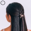 image:imageTELETIES  Tiny Open Hair Clip  For Super Thin Hair Little Kids Halfup Hairstyles  Strong Grip Bendable Teeth Open Cutout Design  Mini Claw Clip  For All Hair Textures  Coconut WhiteBlonde Tortoise