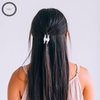 image:imageTELETIES  Tiny Open Hair Clip  For Super Thin Hair Little Kids Halfup Hairstyles  Strong Grip Bendable Teeth Open Cutout Design  Mini Claw Clip  For All Hair Textures  Coconut WhiteCoconut White