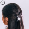 image:imageTELETIES  Tiny Open Hair Clip  For Super Thin Hair Little Kids Halfup Hairstyles  Strong Grip Bendable Teeth Open Cutout Design  Mini Claw Clip  For All Hair Textures  Coconut WhiteCoconut White
