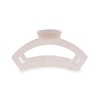 image:imageTELETIES  Medium Open Hair Clip  For Thin to MediumThick Hair  Strong Grip Bendable Teeth Comfortable Cutout Design  All Hair Textures  Jet BlackCoconut White