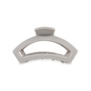 image:imageTELETIES  Open Large Hair Clip  Fall Collection  Hair Claw Clips for Women  Strong Grip Bendable Teeth Curved Design  For All Hair Types and Textures  Silver FlamesSilver Flames