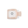image:imageTELETIES  Small Flat Square Clip  For Lying Down Yoga Driving amp More  Strong Grip Bendable Teeth Comfortable Curved Design  Ideal for ThinMedium Hair  Core Collection  Almond BeigeAlmond Beige