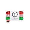 image:imageTELETIES  Small Spiral Hair Coils  For ThinMedium Hair  Ponytail Holder for Women  Phone Cord Hair Ties  Strong Grip No Rip Water Resistant No Crease  Holiday  3 pack  Secret SantaLarge  Secret Santa