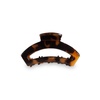 image:imageTELETIES  Tiny Open Hair Clip  For Super Thin Hair Little Kids Halfup Hairstyles  Strong Grip Bendable Teeth Open Cutout Design  Mini Claw Clip  For All Hair Textures  Coconut WhiteTortoise