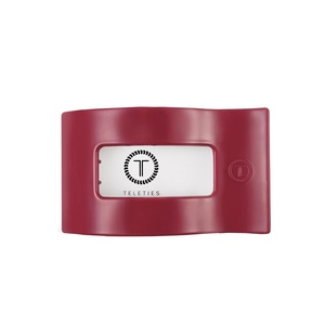 image:imageTELETIES  Large Flat Rectangle Clip  Ideal for Thick Hair  For Lying Down Yoga Driving amp More  Strong Grip Bendable Teeth Comfortable Curved Design  All Hair Textures  Wild SideWild Side