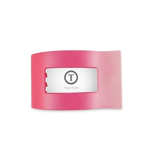 image:imageTELETIES  Large Flat Rectangle Clip  Ideal for Thick Hair  For Lying Down Yoga Driving amp More Strong Grip Bendable Teeth Comfortable Curved Design All Hair Textures  Valentine  Kiss amp TellLarge  Kiss  Tell