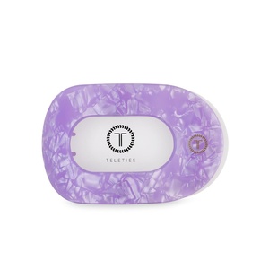 image:imageTELETIES  Large Flat Round Clip  Ideal for Thick Hair  For Lying Down Yoga Driving amp More  Strong Grip Bendable Teeth Comfortable Curved Design  All Hair Textures  Spring  Lavender Mist