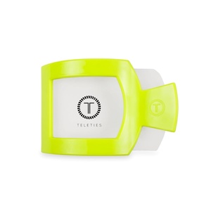 image:imageTELETIES  Large Flat Square Clip  Ideal for Thick Hair  For Lying Down Yoga Driving amp More  Strong Grip Bendable Teeth Comfortable Curved Design  For All Hair Textures  Summer SkySummer Brights