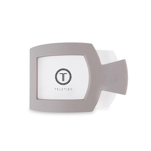 image:imageTELETIES  Large Flat Square Hair Clip  Fall Collection  Hair Claw Clips for Women  Strong Grip Bendable Teeth Curved Design  For All Hair Types and Textures  Silver Flames