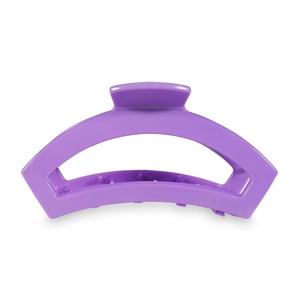 image:imageTELETIES  Large Open Claw Clip  Strong Grip Bendable Teeth Comfortable Cutout Design  Ideal for Long Thick Curly or Wavy Hair  For All Hair Textures  Spring Break Collection  Bora BoraAntigua Large