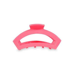 image:imageTELETIES  Large Open Claw Clip  Strong Grip Bendable Teeth Comfortable Cutout Design  Ideal for Long Thick Curly or Wavy Hair  For All Hair Textures  Spring Break Collection  Bora BoraAruba Tiny