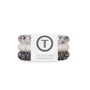 image:imageTELETIES  Large Spiral Hair Coils  For Thick Hair  Ponytail Holder for Women  Phone Cord Hair Ties  Strong Grip Water Resistant No Crease  Halloween  3 pack  WebbedLarge  Webbed