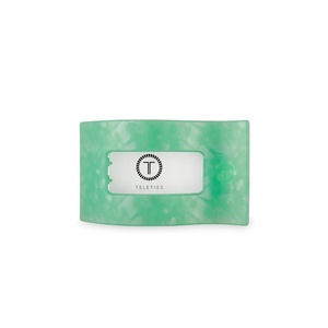 image:imageTELETIES  Medium Flat Rectangle Clip  For MediumThick Hair  For Lounging Travel Yoga amp More Strong Grip Bendable Teeth Comfortable LayBack Design All Hair Textures  Spring SplashSpring Splash
