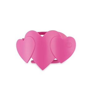 image:imageTELETIES  Medium Heart to Heart Flat Clip  For MediumThick Hair  For Lounging Travel Yoga amp More Strong Grip Bendable Teeth Comfortable LayBack Design All Hair Textures Valentines PinkMedium  Pink