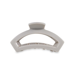 image:imageTELETIES  Open Large Hair Clip  Fall Collection  Hair Claw Clips for Women  Strong Grip Bendable Teeth Curved Design  For All Hair Types and Textures  Silver FlamesSilver Flames