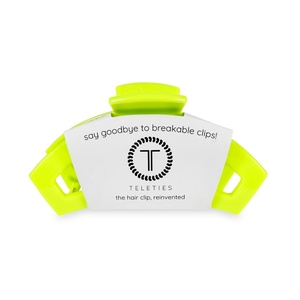 image:imageTELETIES  Open Large Hair Clip  For Thick to SuperThick Hair  Strong Grip Bendable Teeth Comfortable Curved Design  For All Textures  Summer SkySummer Brights