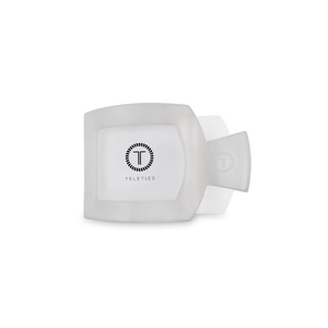 image:imageTELETIES  Small Flat Square Clip  For Lying Down Yoga Driving amp More  Strong Grip Bendable Teeth Comfortable Curved Design  Ideal for ThinMedium Hair  Core Collection  Almond BeigeCoconut White