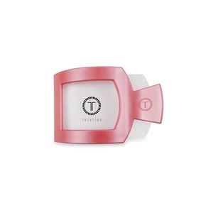 image:imageTELETIES  Small Flat Square Clip  For Lying Down Yoga Driving amp More  Strong Grip Bendable Teeth Comfortable Curved Design  Ideal for ThinMedium Hair  Spring Collection  Calming CoralCalming Coral