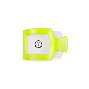 image:imageTELETIES  Small Flat Square Clip  Ideal for ThinMedium Hair  For Lying Down Yoga Driving amp More  Strong Grip Bendable Teeth Comfortable Curved Design  For All Hair Textures  Summer BrightsSummer Brights