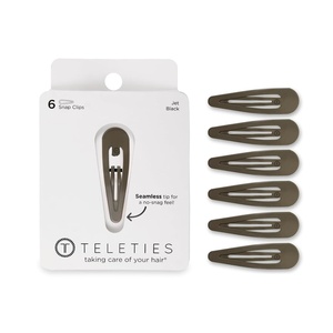 image:imageTELETIES  Snap Clip  SnagFree Design  Hair Clip Barrette for Women amp Girls  Gentle Yet Secure Hold  Smooth Finish  For All Hair Types amp Textures  175 Size  6 Count Sage It Aint SoSage It Aint So